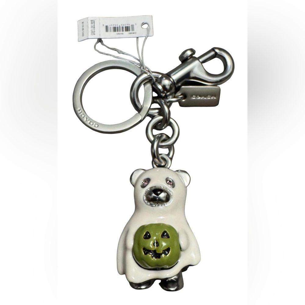 Coach Halloween Ghost Bear Bag Charm